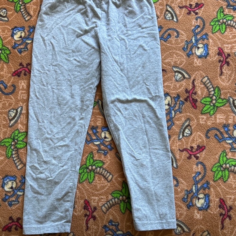 Light Gray Stretch Jersey Leggings